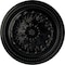 Ekena Millwork Chester Ceiling Medallion (Fits Canopies up to 2 1/4"), Hand-Painted Jet Black, 15 3/4"OD x 1 7/8"P CM15CHBLF - alternate 1